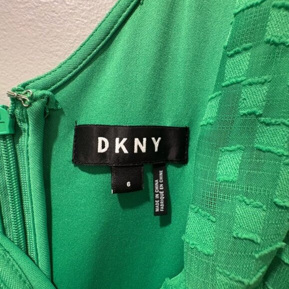 DKNY Vibrant Green Asymmetrical Dress - Picture 5 of 5